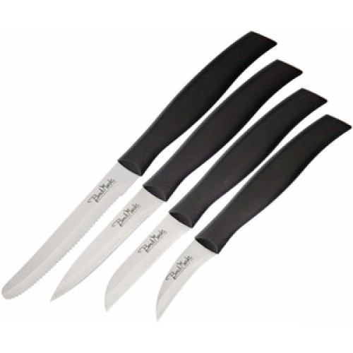 BenchMark Black Kitchen Utility Knife 4 Pc Set