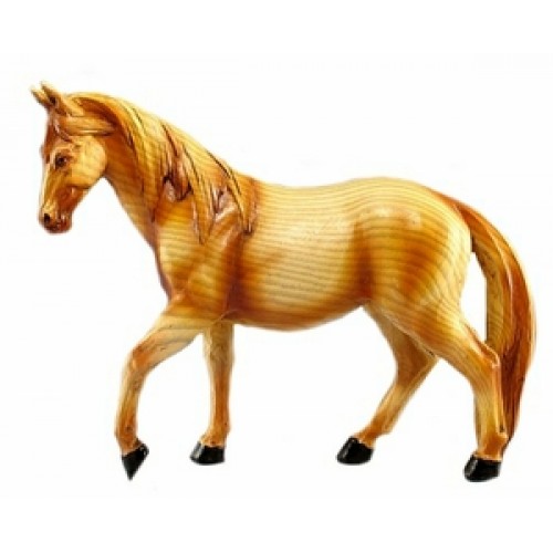 Wood-like Carved Horse