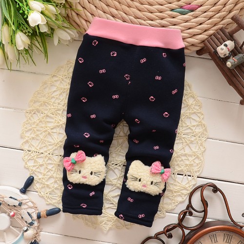2016 new baby pants thick winter baby child trousers cartoon pants