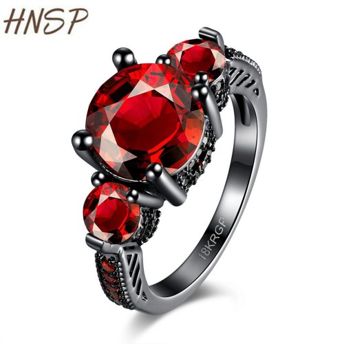 HNSP Classic Cubic Zirconia Crystal Red 