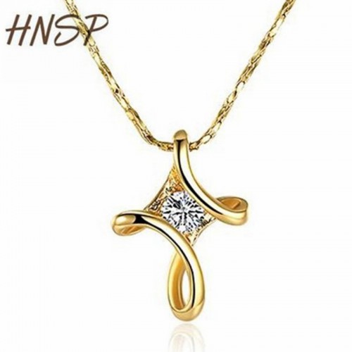 HNSP Classic Gold color Snake Chain AAA CZ Crystal
