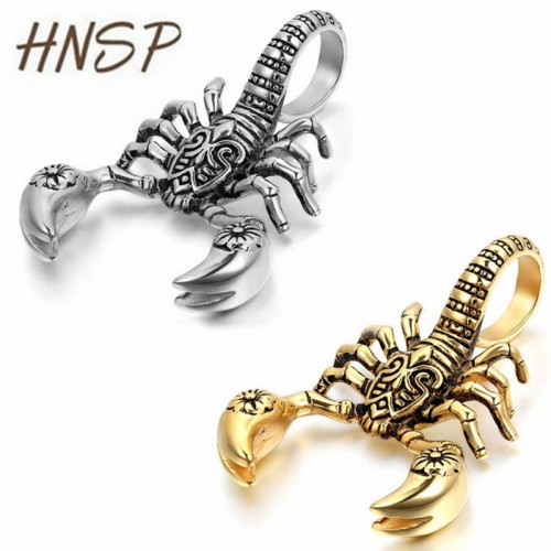 HNSP Gold/Silver Color Scorpion King Pendant Necklaces