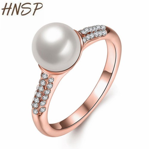 HNSP High quality Simulated pearl Ring New fashion 