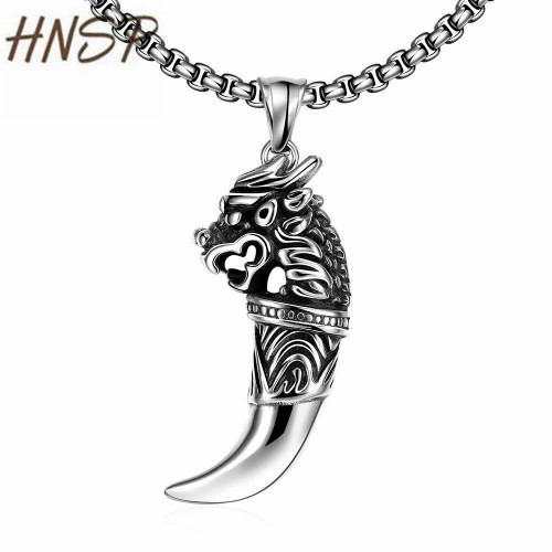 HNSP Punk Gothic Style Wolf Badge totem 4.0MM