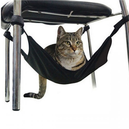 40x40cm Velcro Cat Hammock Under Chair Pet Bed
