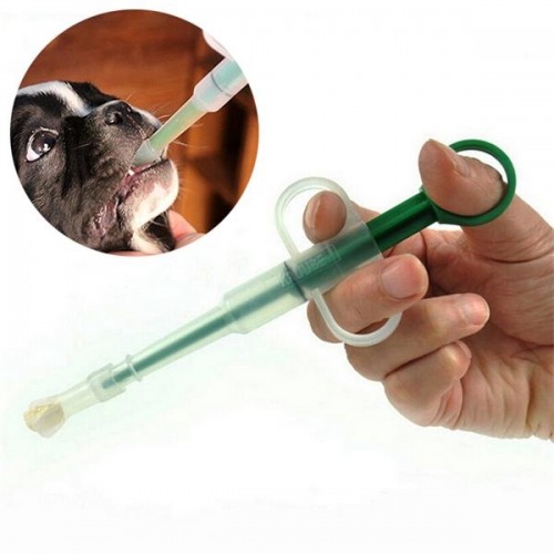 1 Pcs Pet Supply Dog Cat Feeding Kit Piller With Soft Tip Syringe Medicine Taking Health Care 